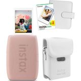 Fujifilm Instax Mini Link 3 Pembe Akıllı Telefon Yazıcısı Beyaz Çanta Deri Albüm ve 20'li Mini Film - Standart