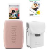 Fujifilm Instax Mini Link 3 Pembe Akıllı Telefon Yazıcısı Beyaz Çanta ve 20'li Mini Film - Standart