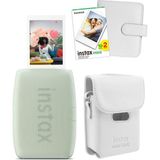 Fujifilm Instax Mini Link 3 Yeşil Akıllı Telefon Yazıcısı Beyaz Çanta Deri Albüm ve 20'li Mini Film - Standart