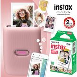 Fujifilm Instax Mini Link Pembe Akıllı Telefon Yazıcısı ve 10'lu Film, Renkli Baskı, Tek Fonksiyonlu