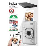 Fujifilm Instax Mini Liplay Beyaz Dijital Fotoğraf Makinesi + 10'lu Film