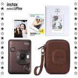 Fujifilm Instax Mini LiPlay Deep Bronz Fotoğraf Makinesi 20'li Film Albüm ve Çanta Hediye Seti