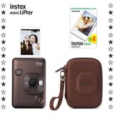 Fujifilm Instax Mini LiPlay Deep Bronz Fotoğraf Makinesi 20'li Film ve Çanta Hediye Seti