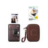 Fujifilm Instax Mini Liplay Deep Bronze Şipşak Fotoğraf Makinesi 20'li Film Ve Çanta Hediye Seti