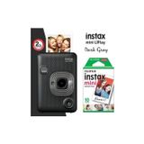 Fujifilm Instax Mini Liplay Hybrid Dark Gray Fotoğraf Makinesi 10LU Mini Film