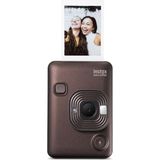 Fujifilm Instax Mini Liplay Hybrid Deep Bronze Fotoğraf Makinesi 10'lu Film Albüm ve Deri Kılıf Hediye Seti - Mor