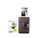 Fujifilm Instax Mini Liplay Hybrid Deep Bronze Fotoğraf Makinesi + 20'li Film Seti - Kahverengi