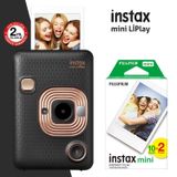 Fujifilm Instax mini LiPlay Hybrid Elegant Black Fotoğraf Makinesi 20li mini Film
