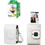 Fujifilm Instax Mini Liplay Hybrid Fotoğraf Makinesi 20'li Film Liplay Uyumlu Çantalı Set - Beyaz