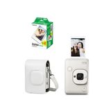 Fujifilm Instax Mini LiPlay Hybrid Misty White Fotoğraf Makinesi 20'li Film Liplay Uyumlu Çantalı Set