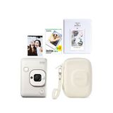Fujifilm Instax Mini Liplay Misty White Fotoğraf Makinesi 20'li Film Albüm Ve Çanta Hediye Seti - Beyaz