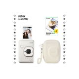 Fujifilm Instax mini LiPlay Misty White Fotoğraf Makinesi 20'li Film ve Çanta Hediye Seti