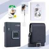 Fujifilm Instax Mini Liplay Plus Midnight Blue Fotoğraf Makinesi, Çanta, Albüm, Kıskaç ve 20'li Film Hediye Seti
