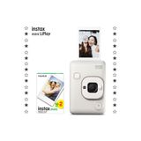Fujifilm Instax Mini LiPlay Sisli Beyaz Dijital Fotoğraf Makinesi + 20'li Film