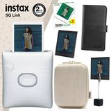 Fujifilm Instax SQ Link Beyaz Yazıcı 20li Square Film Kılıf Albüm Pleksi Çerçeve ve Kıskaçlı Stand