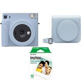 Fujifilm Instax SQ1 Buz Mavi Fotoğraf Makinesi+Askı+pil+10'lu Film+Çanta