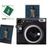 Fujifilm Instax SQ40 Siyah Fotoğraf Makinesi 10'lu Kare Film ve Pleksi Çerçeve Seti