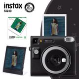 Fujifilm Instax SQ40 Siyah Fotoğraf Makinesi 10lu Kare Film ve Pleksi Çerçeve