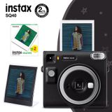 Fujifilm Instax SQ40 Siyah Fotoğraf Makinesi 20li Kare Film ve Pleksi Çerçeve