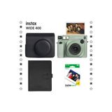 Fujifilm Instax Wide 400 Yeşil Fotoğraf Makinesi Deri Çanta Albüm ve 20'li Film Hediye Seti