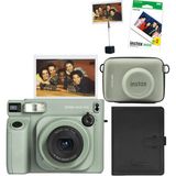 Fujifilm Instax Wide 400 Yeşil Şipşak Fotoğraf Makinesi 20'li Film Eva Çanta Kıskaç ve Deri Albüm Hediye Seti - Standart