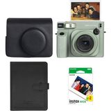 Fujifilm Instax Wide 400 Yeşil Şipşak Fotoğraf Makinesi Deri Çanta Albüm ve 20'li Film Hediye Seti - Standart