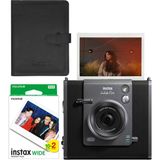Fujifilm Instax Wide Evo Anında Baskı Hybrid Fotoğraf Makinesi 20'li Film ve Wide Albüm Hediye Seti - Siyah - Standart