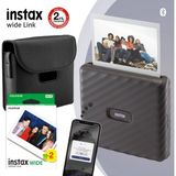 Fujifilm Instax Wide Link Gri Akıllı Yazıcı ve 4 Hediye Seti Retro Tasarım Yüksek Çözünürlük