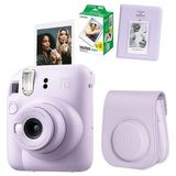 Fujifilm Mini 12 Fotoğraf Makinesi 20LI Film ve Pvc Albümlü Çantalı Seti 1 - Mor