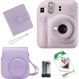 Fujifilm Mini 12 Fotoğraf Makinesi+Çanta+Askı+Pil +10'lu Film+Albüm (Lila)