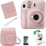 Fujifilm Mini 12 Fotoğraf Makinesi+Çanta+Askı+Pil +10'lu Film+Albüm (Pembe)
