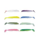 Fujin 021 Blue Glitter Salt Eel Body 3 Adet 10 cm Silikon Yem Gövde