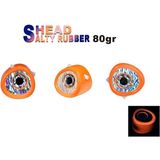 Fujin 05 Orange 3D Eye Salty Rubber Head 80 gr Kafa Yem