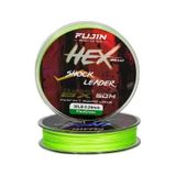 Fujin 30LB Hex Braid 8x50 mt 0.24 mm Fluo Green PE İP Shock Leader Misina