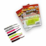 Fujin Baby Worm Kokulu Lrf Silikon Yemi Rainbow (transparent White)