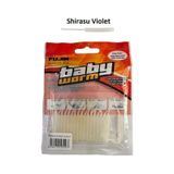 Fujin Baby Worm Shirasu Violet 5.2 cm Floating 18 Adet LRF Silikonu