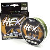 Fujin Hex Braid 4x 150 mt 0.18 mm PE İp Misina 6.8 kg Çekeri Mükemmel Yuvarlak Hatlar ile - Seçeneği: 0,20 mm