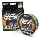 Fujin Hex Braid 4x Moss Green Pe 150 mt 0.08 mm İp Olta Misinası
