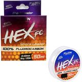 Fujin Hex Fc 50MT 0.40MM Fluorocarbon Leader Misina - Şeffaf