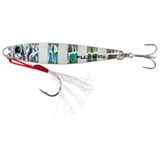 Fujin Jig-X 30GR Light Jigging Jig Yem - MT04 Zebra Glow - Açık Mavi