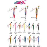 Fujin Jig-X Jigging Jig Yem Pink Glow Line-80 gr - Çok Renkli - STD