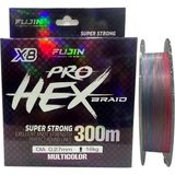 Fujin Pro Hex 8x 300MT 0.27MM Multi Color Ip Örgü Misina - Çok Renkli