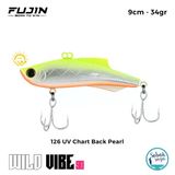 Fujin Wild Vibe 9cm 34GR Vibrasyon Suni Yem 126 Uv Chart Back Pearl