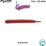 Fujin Yummy Sandworm Bloody Red 7 cm 20 Adet LRF Silikonu