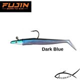 Fujin Zand Eel 11 cm 7 gr ve 14 gr Double Body ve Jig Head Silikon Yem - Dark Blue