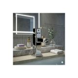 Fulcie RocciArmatur Krom Lavabo Bataryası Modern Kare Tasarım Banyo Musluğu Sıcak Soğuk Ayarlı Çift Su Girişli