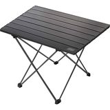 Full Alüminyum Katlanır Kamp Masası, Piknik, Bbq, Balıkçılık, Doğa Aktiviteleri, Plaj Için Kolay Taşınabilir Kompakt Outdoor Ultra Hafif Kamp Masası Orta Boy - Siyah - Ahşap - 318-Kahve