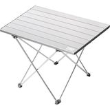 Full Alüminyum Katlanır Kamp Sehpası, Piknik, Bbq, Balıkçılık, Doğa Aktiviteleri, Plaj Için Kolay Taşınabilir Kompakt Outdoor Ultra Hafif Kamp Masası Orta Boy - Gümüş - Ahşap - 318-Kahve