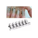 Full Beauty 6'lı Metal Tırnak Sıkıştırma Mandalı Protez Tırnak C Kıvrım Klipsi