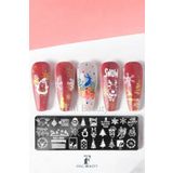 Full Beauty Stamping Baskı Plakası - Oje ve Tırnak Deseni Transferi için Nail Art Stamp Damga Desenleri